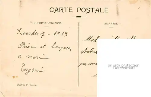 AK / Ansichtskarte  Zahnradbahn_Rack_Railway-- Lourdes Le Funiculaire 