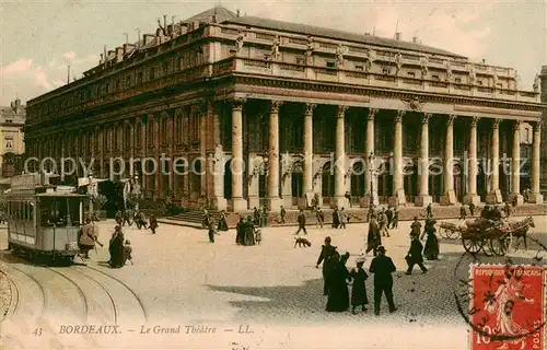 AK / Ansichtskarte  Eisenbahn_Railway_Chemin_de_Fer Bordeaux Le grand theatre 