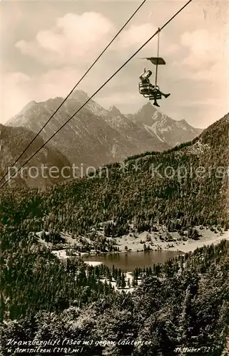 AK / Ansichtskarte  Sessellift_Chairlift_Telesiege Kranzberglift Lautersee 