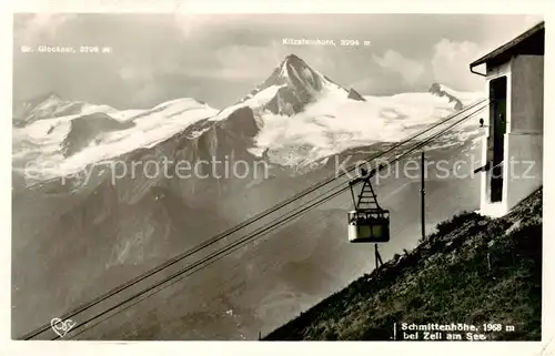 AK / Ansichtskarte  Seilbahn_Cable-Car_Telepherique Zell am See Berghotel Schmittenhoehe 