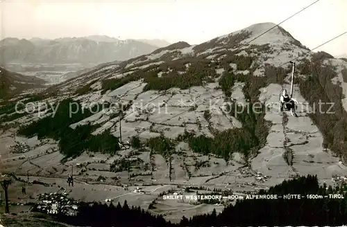 AK / Ansichtskarte  Sessellift_Chairlift_Telesiege Westendorf 