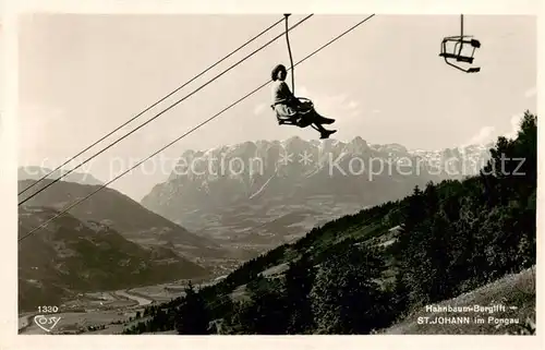 AK / Ansichtskarte  Sessellift_Chairlift_Telesiege St. Johann im Pongau 