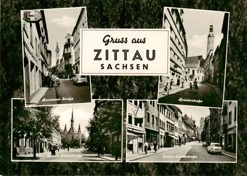 AK / Ansichtskarte  Zittau Bautzener Strasse Bruederstrasse aeussere Weberstrasse Innere Weberstrasse Zittau