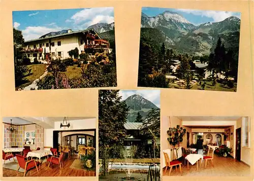 AK / Ansichtskarte  Schoenau_Berchtesgaden Sanatorium Hochwald Gastraeume Panorama Schoenau Berchtesgaden