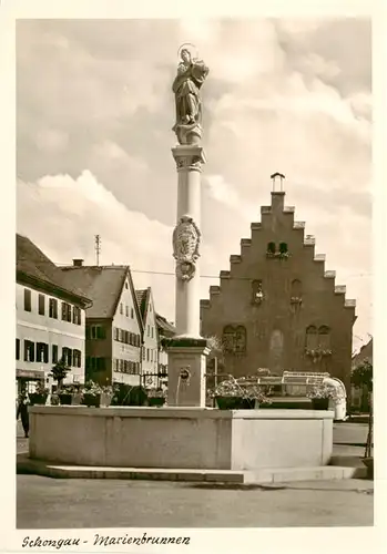 AK / Ansichtskarte 73889973 Schongau_Bayern Marienbrunnen 