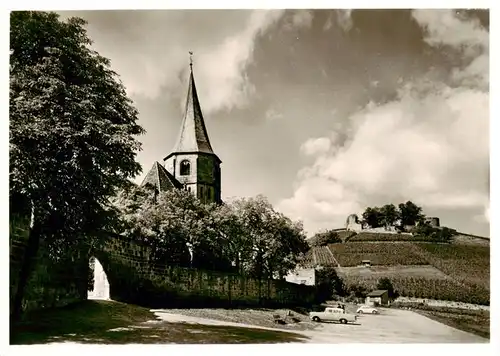 AK / Ansichtskarte  Weinsberg_BW Stadtkirche St Johannes und die Weibertreu 