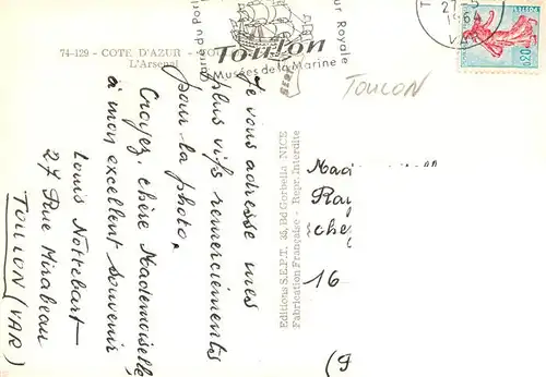 AK / Ansichtskarte  Toulon_-sur-Mer_83_Var LArsenal Vue aerienne 