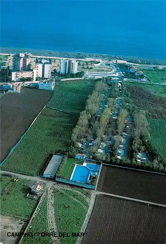 AK / Ansichtskarte  Torre_del_Mar_Malaga_ES Camping Torre del Mar Vue aerienne 