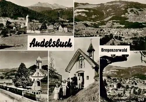AK / Ansichtskarte 73889996 Andelsbuch_Vorarlberg Bregenzerwald Panorama Kirche Kapelle Andelsbuch Vorarlberg