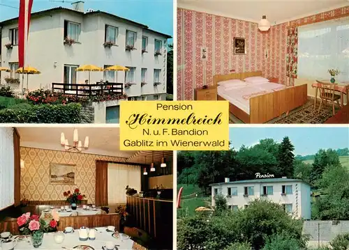 AK / Ansichtskarte  Gablitz Pension Himmelreich Gastraum Gaestezimmer Gablitz