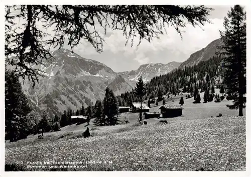 AK / Ansichtskarte  Furklis_Tschiertschen_GR Panorama 