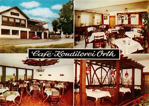 AK / Ansichtskarte  Zell_Odenwald Cafe Konditorei Orth Gastraeume Zell Odenwald