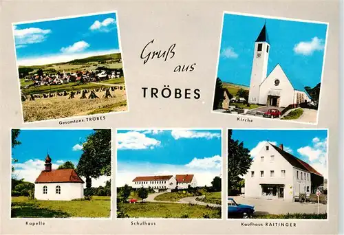 AK / Ansichtskarte 73890058 Troebes Panorama Kirche Kapelle Schulhaus Kaufhaus Ratinger Troebes