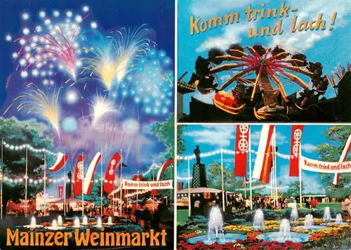 AK / Ansichtskarte 73890103 Mainz__Rhein Mainzer Weinmarkt im Volkspark Details 