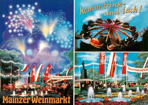 AK / Ansichtskarte  Mainz__Rhein Mainzer Weinmarkt im Volkspark Details 