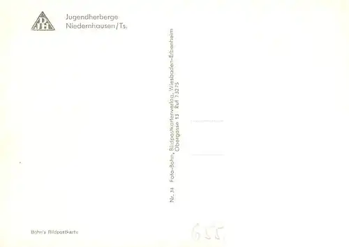 AK / Ansichtskarte 73890111 Niedernhausen__Taunus Jugendherberge 