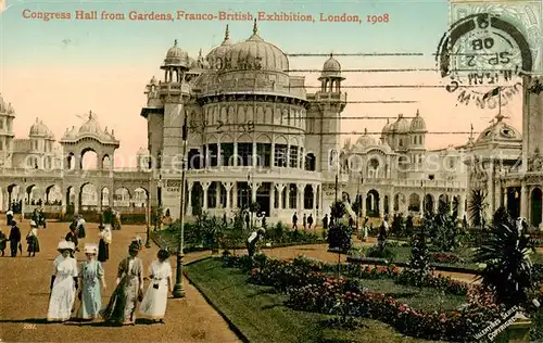 AK / Ansichtskarte 73890180 Verlag_Valentines_Nr. Nr.281 Congress Hall from Gardens London 1908  