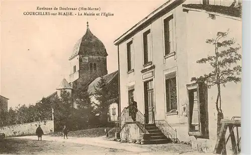 AK / Ansichtskarte  Courcelles-sur-Blaise_52_Haute-Marne La Mairie et l église 
