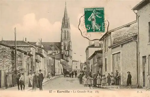 AK / Ansichtskarte  Eurville-Bienville_52_Haute-Marne La Grande Rue Eglise 