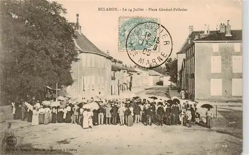 AK / Ansichtskarte  Eclaron-Braucourt-Sainte-Liviere_52_Haute-Marne Le 14 Juillet Place Général Pelletier 