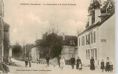 AK / Ansichtskarte  Longeau-Percey_52-Haute-Marne La Gendarmerie et la Route Nationale 