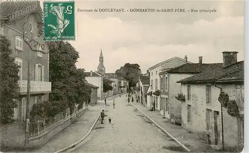 AK / Ansichtskarte  Dommartin-le-Saint-Pere_52_Haute-Marne Rue Principale 