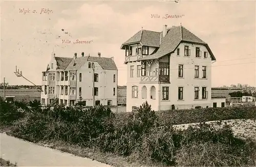 AK / Ansichtskarte  Wyk__Foehr Villa Seestern und Villa Seerose 