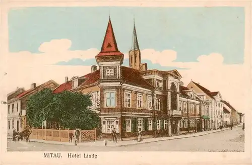 AK / Ansichtskarte  Mitau_Jelgava_Latvia Hotel Linde 