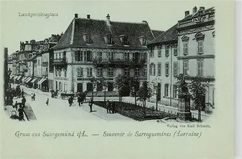 AK / Ansichtskarte  Saargemuend_Sarreguemines_57_Moselle Landgerichtsplatz 