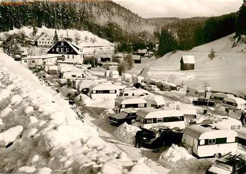 AK / Ansichtskarte 73890313 Rehmuehle_Aichelberg_Bad_Wildbad Gasthof Pension Campingplatz Winterlandschaft Schwarzwald 