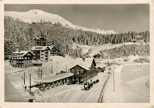 AK / Ansichtskarte  Arosa_GR Bahnhof Winterpanorama Arosa_GR