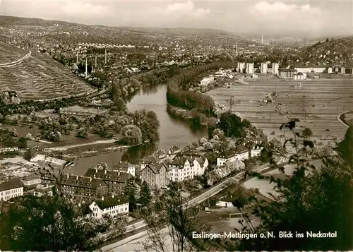 AK / Ansichtskarte  Mettingen_Esslingen_am_Neckar Panorama Blick ins Neckartal Mettingen_Esslingen