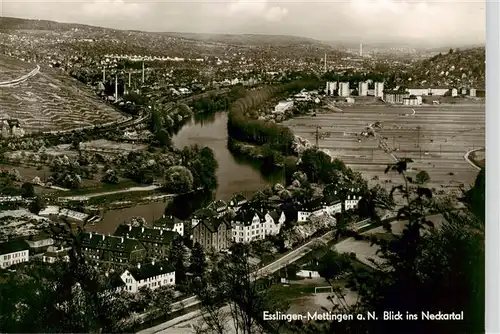 AK / Ansichtskarte  Mettingen_Esslingen_am_Neckar Panorama Blick ins Neckartal Mettingen_Esslingen