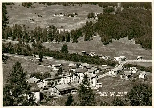 AK / Ansichtskarte  Churwalden_GR Hotel Rothorn Fliegeraufnahme 