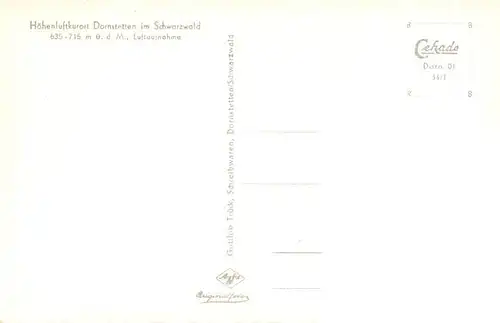 AK / Ansichtskarte 73890441 Dornstetten_Wuerttemberg Fliegeraufnahme Dornstetten_Wuerttemberg