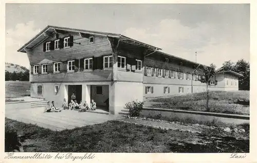 AK / Ansichtskarte  Degenfeld_Schwaebisch_Gmuend Hunnewellhuette Sportheim des Hochschulinsituts fuer Leibesuebungen Stuttgart 