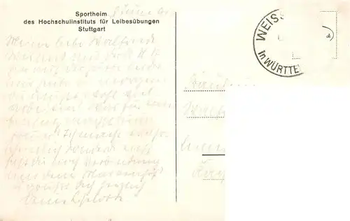 AK / Ansichtskarte 73890467 Degenfeld_Schwaebisch_Gmuend Hunnewellhuette Sportheim des Hochschulinsituts fuer Leibesuebungen Stuttgart 