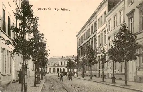 AK / Ansichtskarte  Courtrai_Kortrijk_Flandre_Belgie Rue Albert 