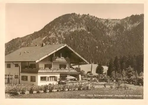 AK / Ansichtskarte  Neuhaus_Schliersee Haus Schwarzdrossel Neuhaus Schliersee