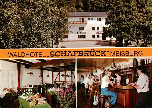 AK / Ansichtskarte  Meisburg Waldhotel Schafbrueck Gastraum Bar Meisburg