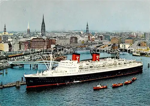 AK / Ansichtskarte  Dampfer_Oceanliner Hanseatic Hamburg Atlantik Linie 