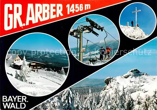 AK / Ansichtskarte  Sessellift_Chairlift_Telesiege Bayer. Wald Gr.Arber 