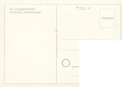 AK / Ansichtskarte  Alt_Halberstadt Knispel Ochsenkopfstrasse Kuenstlerkarte 