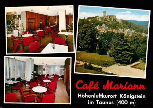 AK / Ansichtskarte  Koenigstein__Taunus Cafe Mariann Gastraeume Burg 