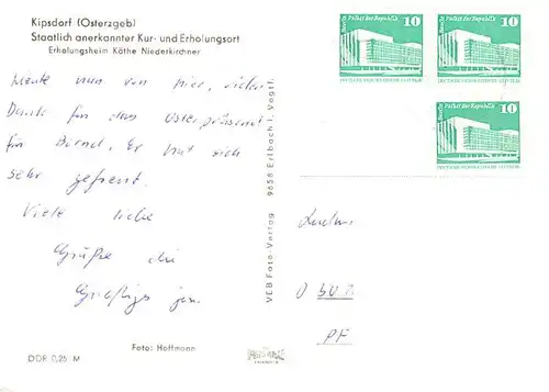 AK / Ansichtskarte  Kipsdorf_Altenberg Erholungsheim Kaethe Niederkirchner 