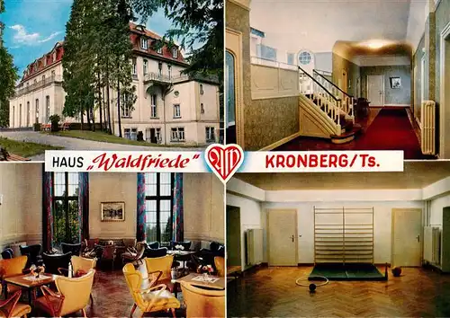 AK / Ansichtskarte 73890737 Kronberg__Cronberg_Taunus Muettergenesungsheim Haus Waldfriede Gastraeume Flur Fitnessraum 