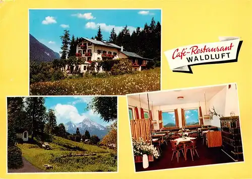 AK / Ansichtskarte  Berchtesgaden Cafe Restaurant Waldluft Gaststube Panorama Berchtesgaden