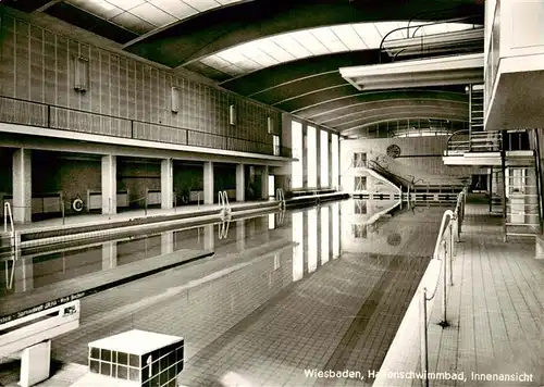 AK / Ansichtskarte  Wiesbaden Hallenbad Innenansicht Wiesbaden