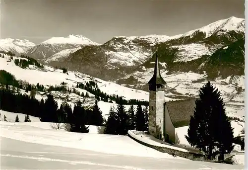 AK / Ansichtskarte  Flerden_GR mit Portein und Sarn am Heinzenberg Domleschg Calanda und Dreibuendenstein 