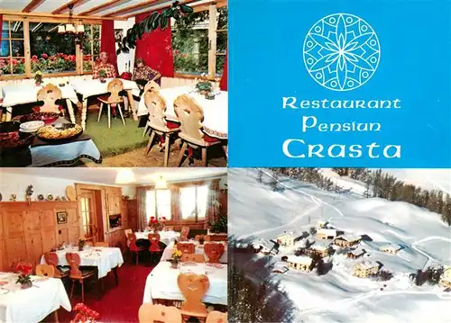 AK / Ansichtskarte  Fex_Crasta Restaurant Pension Crasta Gastraeume Panorama Fex_Crasta